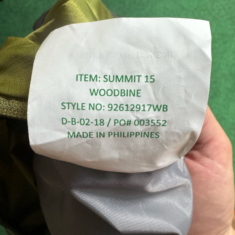 Kelty Summit 15 Woodbine Lightweight Backpack 15 Liter - Picture 3 of 6